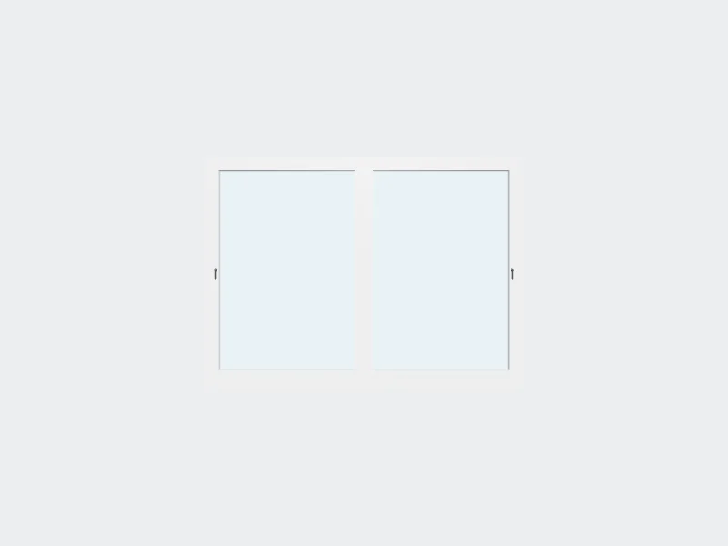 Pocket Sliding Glass Door — 3D view