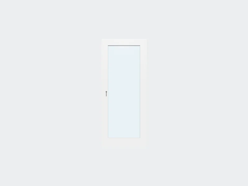 Porte d'entrée PVC Design — Vue 3D