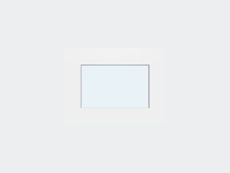 Fixed PVC Window — 3D view