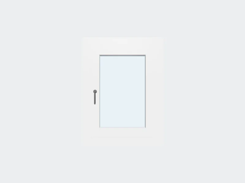 PVC Tilt-and-Turn Window — 3D view